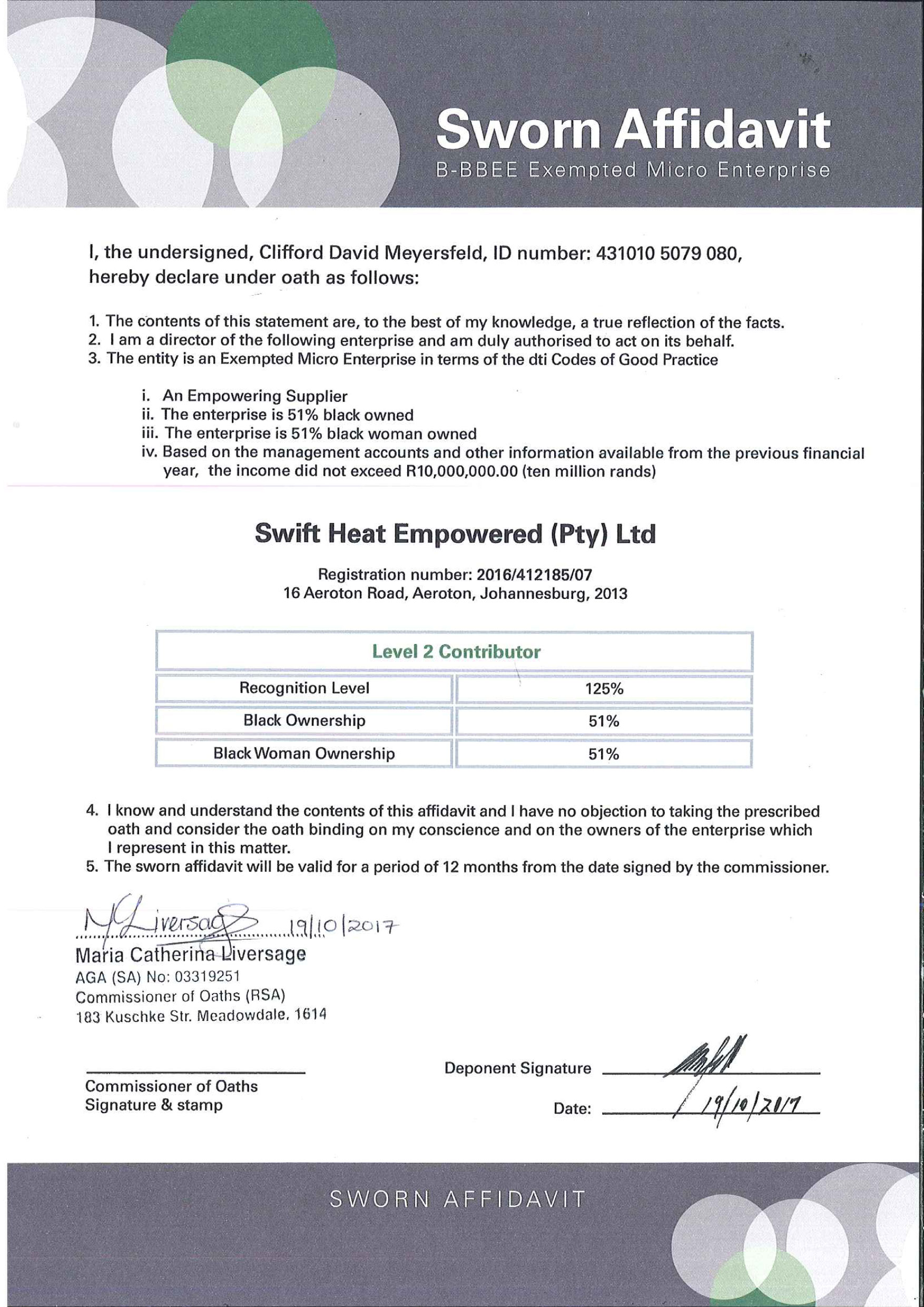 EME Affidavit